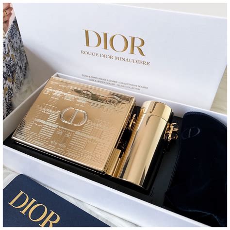 rouge dior minaudière clutch and lipstick set - limited edition|dior minaudiere clutch.